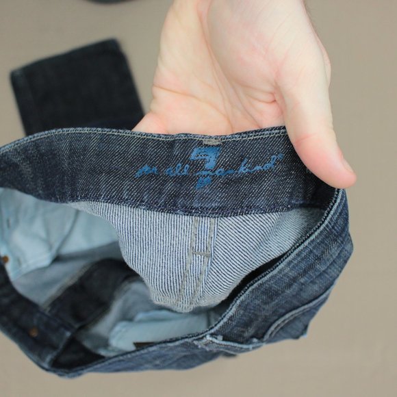 7 For All Mankind Kate Straight Leg Jeans Size 31 - Picture 7 of 9